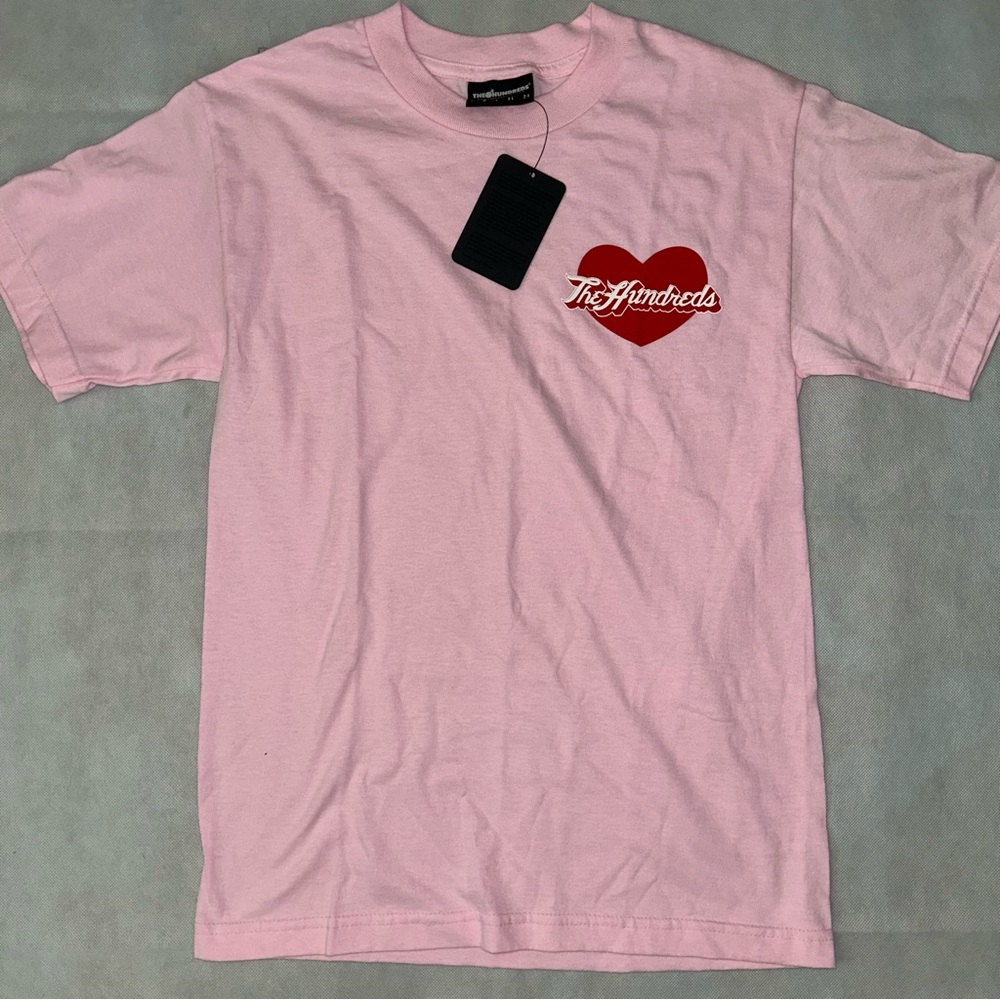 The Hundreds pink heart t-shirt NWT size small